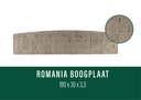 Plaque béton ROMANIA Droite NATUREL 199/38,5cm (B)