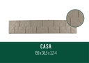 Plaque béton CASA Droite NATUREL 199/38,5cm (B)