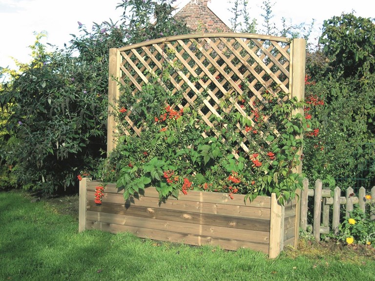 Bac à fleur "MONACO" 198 x 50 x 50+130cm(180cm) (L x l x H)