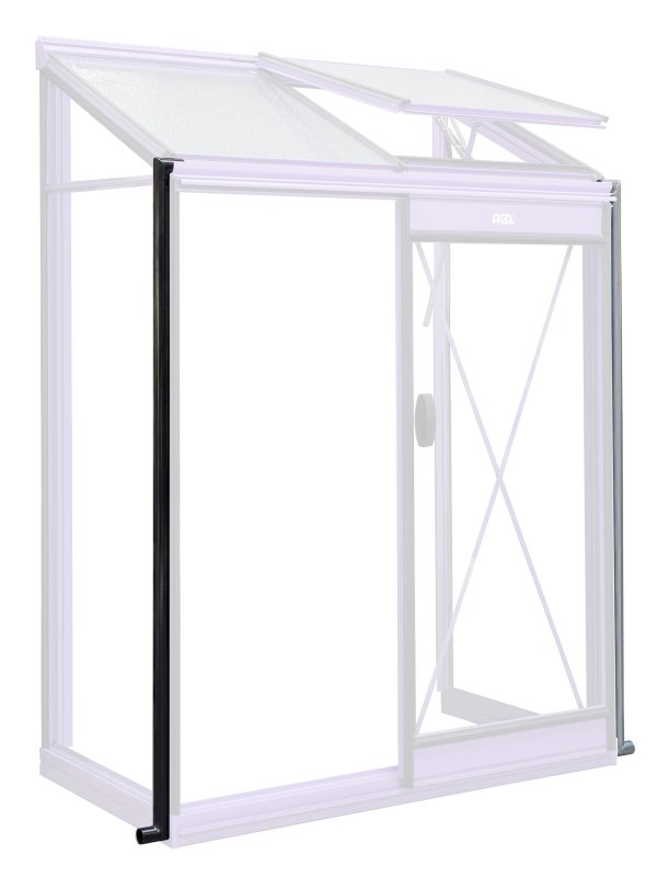 Descente d'eau en option (Set de 2 pièces) (Plastique noir)