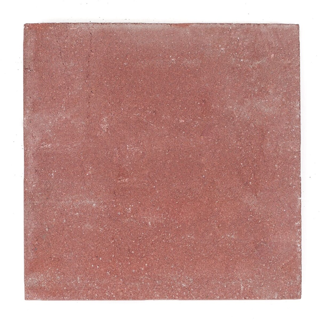 Dalle Beton 30x30x4 cm rouge  (€/p)