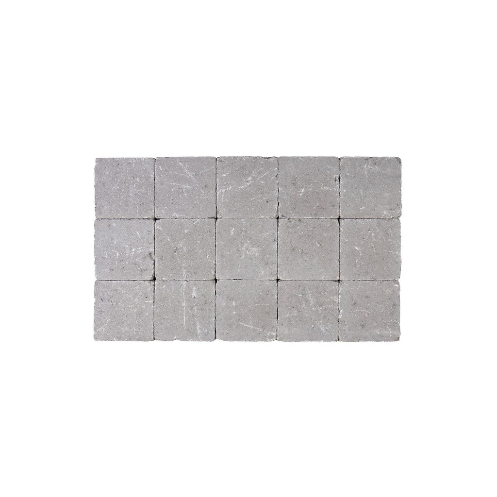 Pavé Coeck Beton 15x15x6 cm Gris Tambouriné (€/m²)
