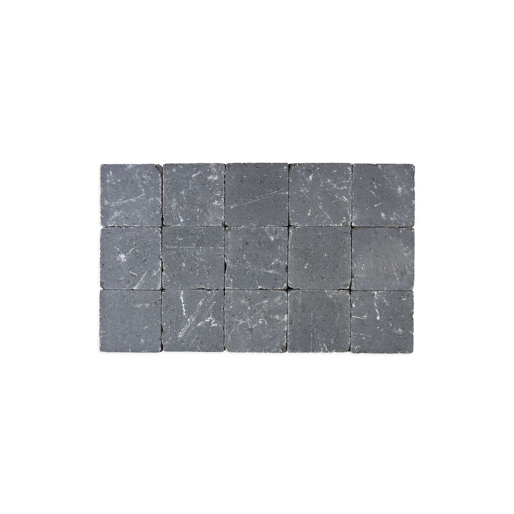 Pavé Coeck Beton 15x15x6 cm Gris-Souris Tambouriné (€/m²)