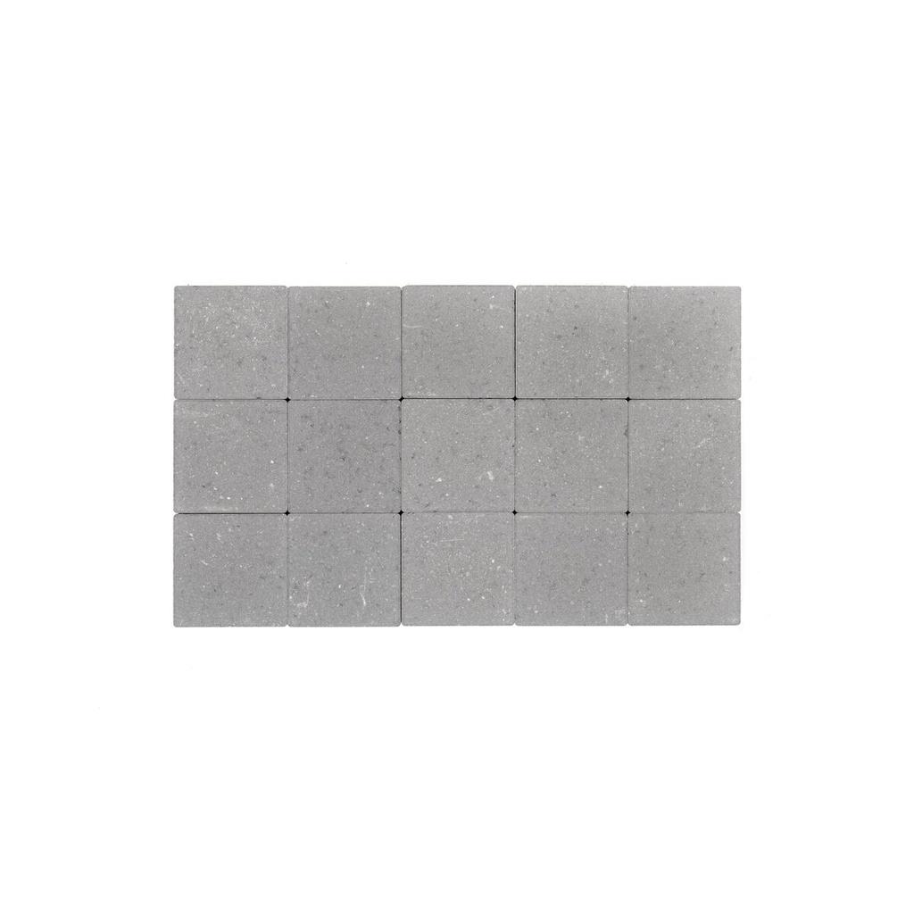 Pavé Coeck Beton 15x15x6 cm Gris non tambouriné avec chanfrains (€/m²)
