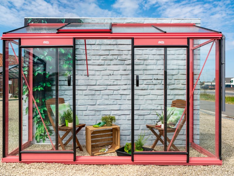 Serre ACD MICCOLO M04 (ALU, Sans montage, pleine terre, Belgique & Luxembourg)