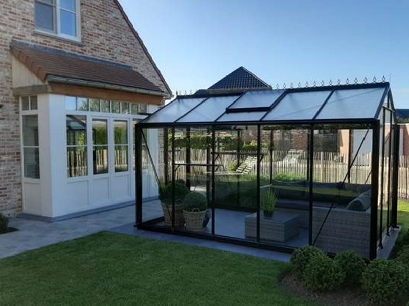 Serre ACD R204H Prestige BLACKLINE -PROMO- (Sans montage, Sans Toile d'ombrage, pleine terre, Sans décoration, Sans rehaussement)