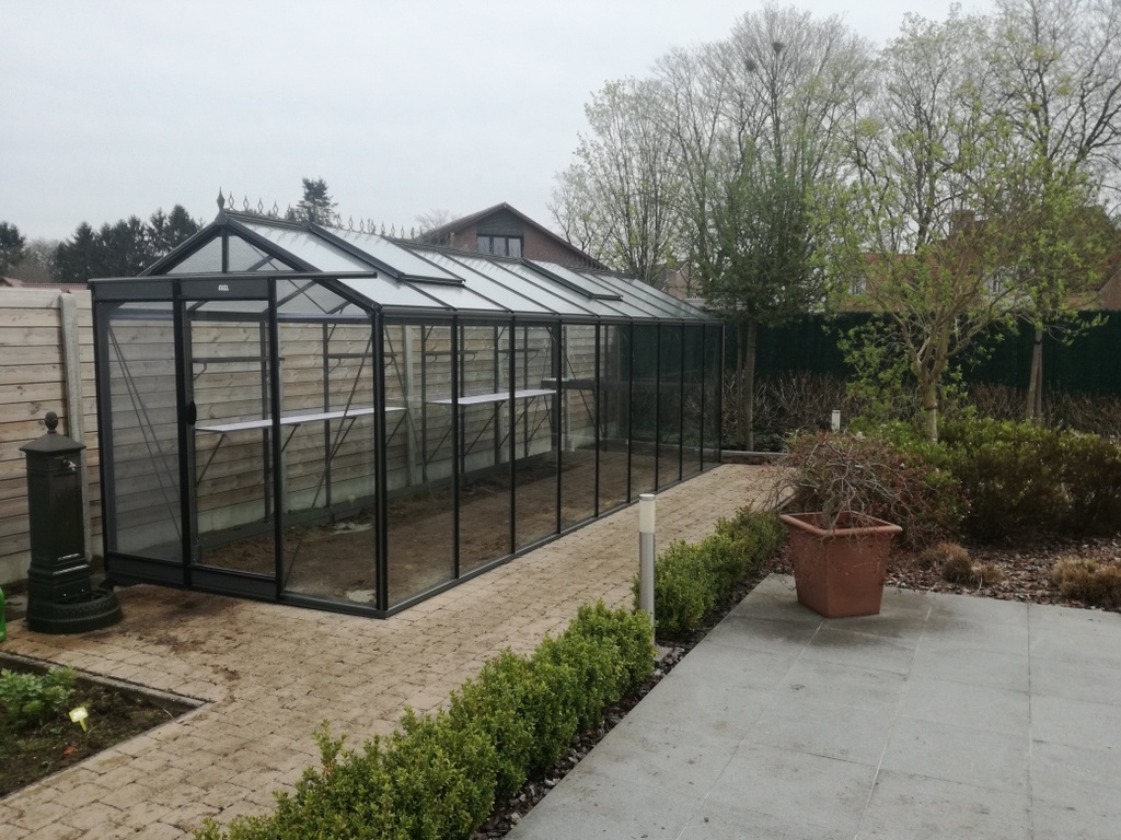 Serre ACD R210H Prestige (ALU, Sans montage, Sans Toile d'ombrage, pleine terre, Sans décoration, Sans rehaussement, Belgique & Luxembourg)