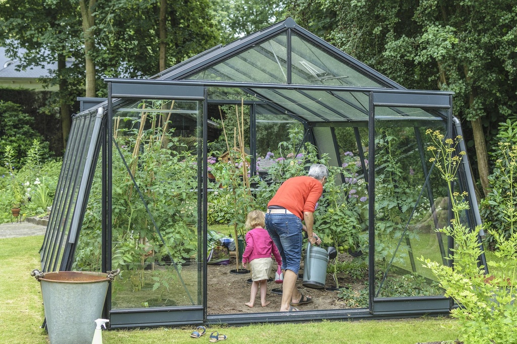 Serre ACD S204H Prestige (ALU, Sans montage, Sans Toile d'ombrage, pleine terre, Sans décoration, Sans rehaussement, Belgique & Luxembourg)