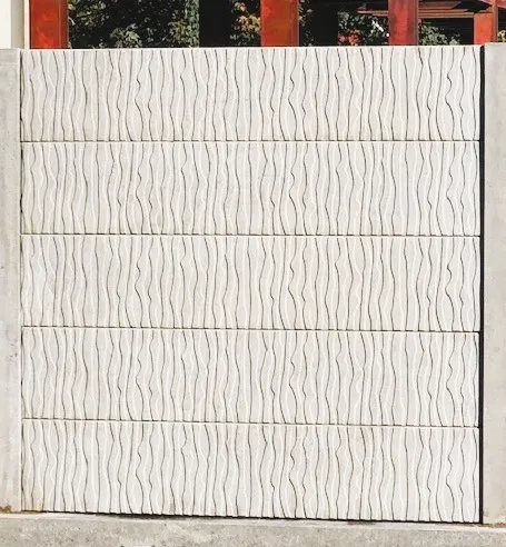 Plaque béton ZEBRA Droite NATUREL 199/38,5cm