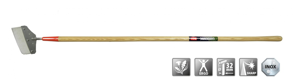 Couteau rainuré ondulé à manche 1.5m