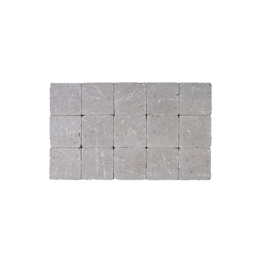 [pavcoe15155gri] Pavé Coeck Béton 15x15x5 cm Gris Tambouriné (€/m²)